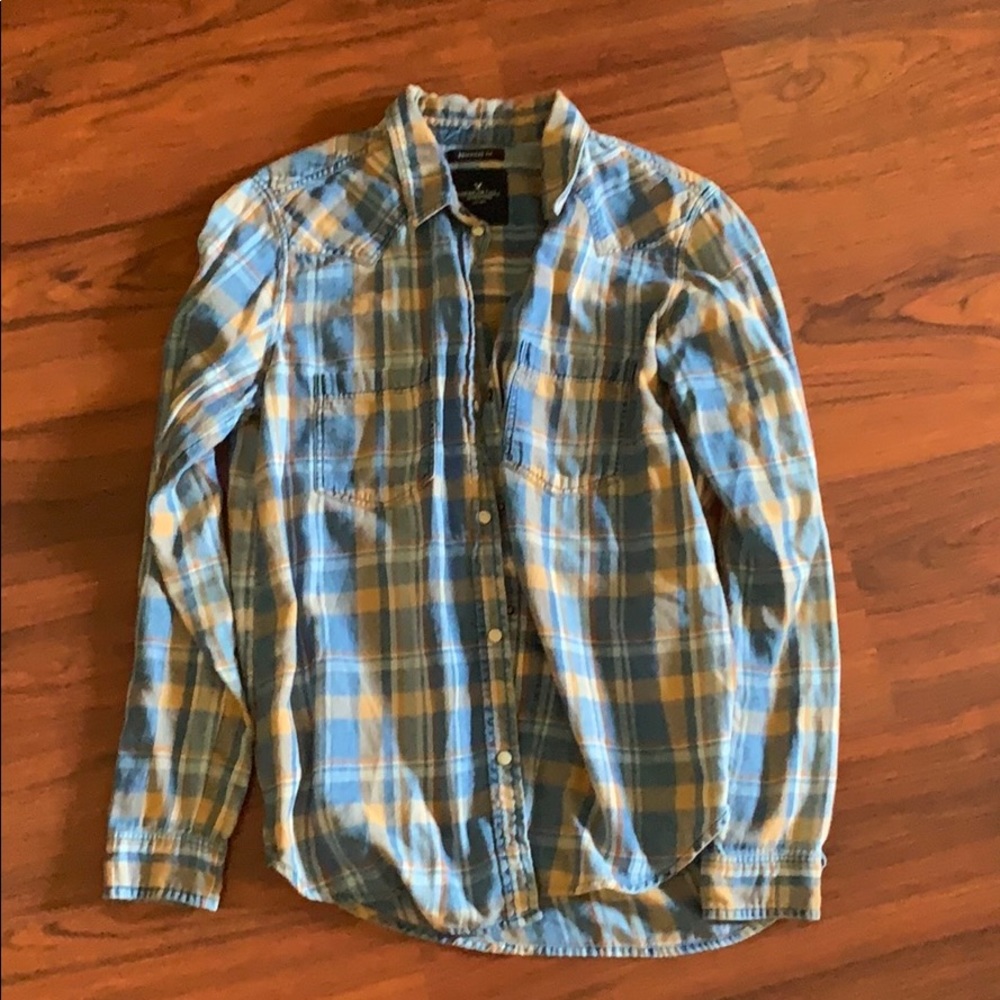 Plaid button up